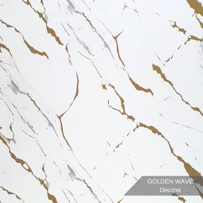 DEPA GOLDEN WAVE | 122 × 244 cm | PVC DUVAR PANELİ