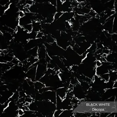 DEPA BLACK WHITE | 122 × 244 cm | PVC DUVAR PANELİ