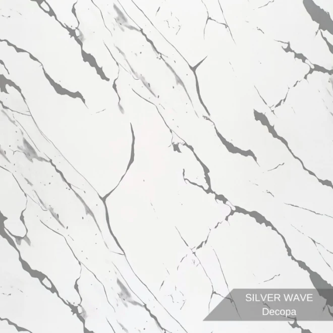 DEPA SILVER WAVE | 122 × 244 cm | PVC DUVAR PANELİ