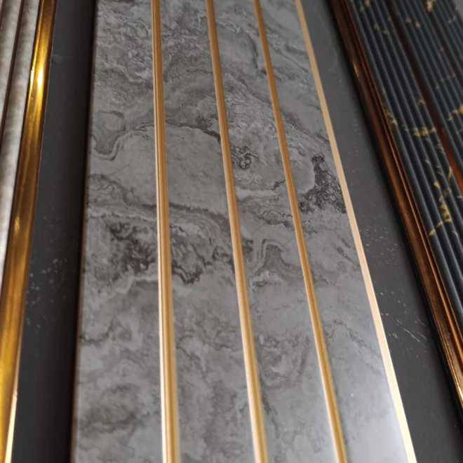 MARBLE ANTRASİT | 12 × 280 cm | PS LAMBRİ DUVAR PANELİ