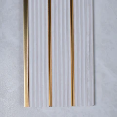 WHITE LİNE | 12 × 280 cm | PS LAMBRİ DUVAR PANELİ