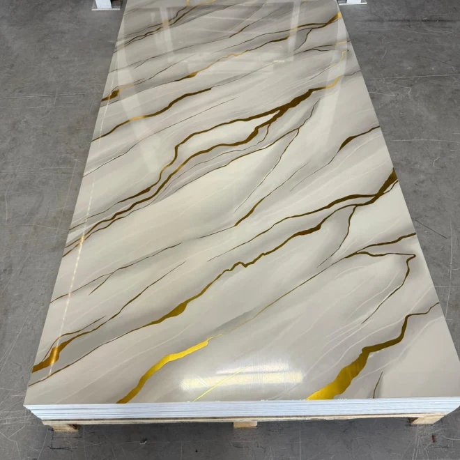 GOLDEN SHINE | 122 × 244 cm | PVC DUVAR PANELİ